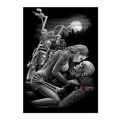 Spooky Halloween Pumpkin Skull 5D Diamond Painting