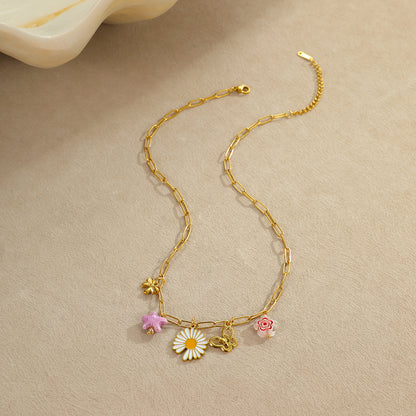 Ocean Style Pendant Stainless Steel Women's Necklace