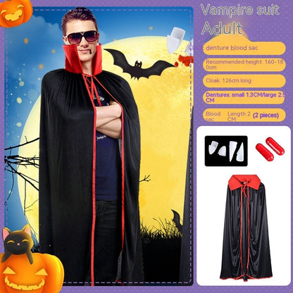 Halloween Vampire Costume – Cloak & Suit for Adults