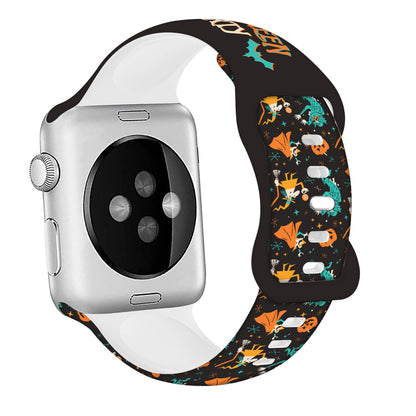 Halloween Silicone Watch Strap – Compatible with Apple Watch