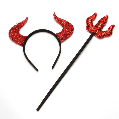 Halloween Horn Headband – 2PCS Spooky Headwear