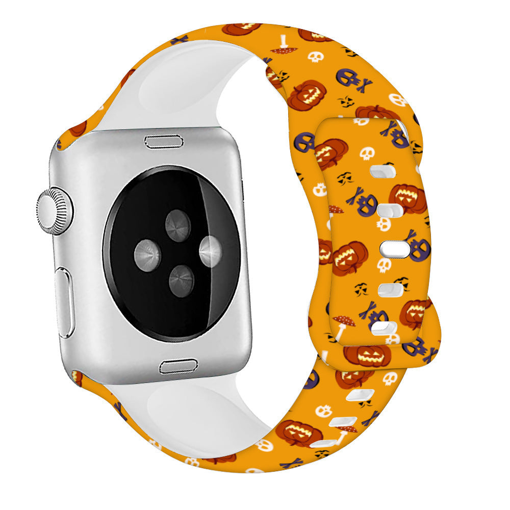 Halloween Silicone Watch Strap – Compatible with Apple Watch