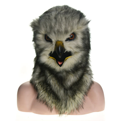 Gray Wolf Plush Headgear – Halloween Costume Prop