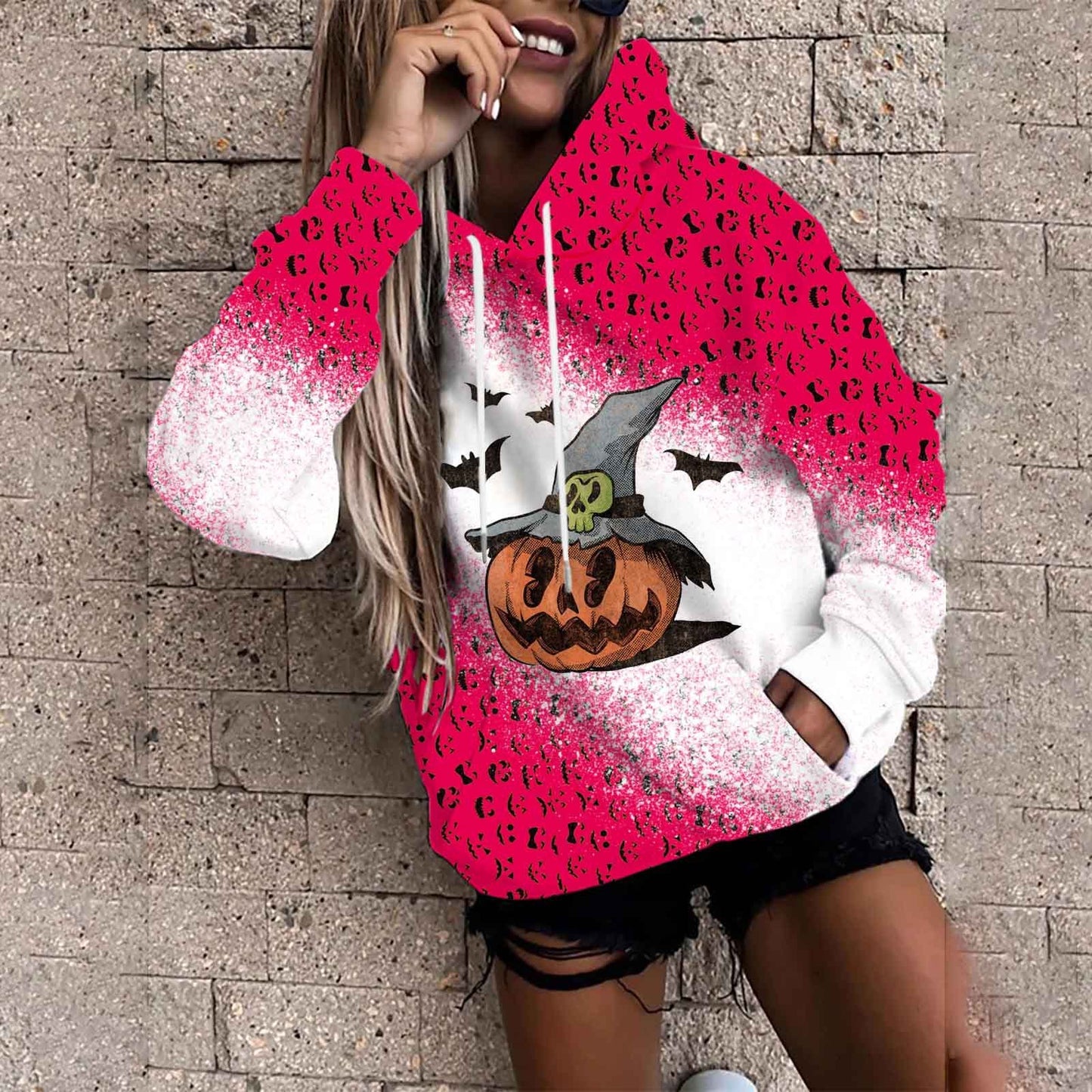 Women’s Halloween Padded Sweater – 3D Street Style
