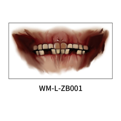 Halloween Mouth Tattoo Stickers – Fun & Easy