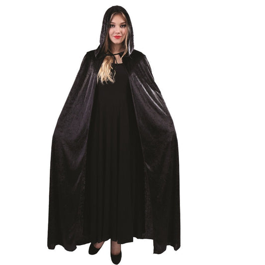 Halloween Gold Velvet Cape Cloak for Women