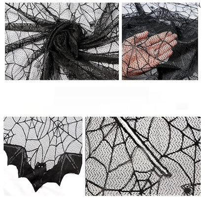 Halloween Bat Cloak Shawl – Black Party Costume