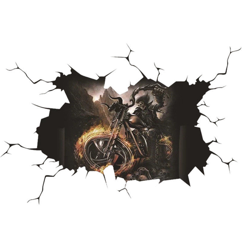 Halloween Skull Car Window Sticker – Spooky Decor