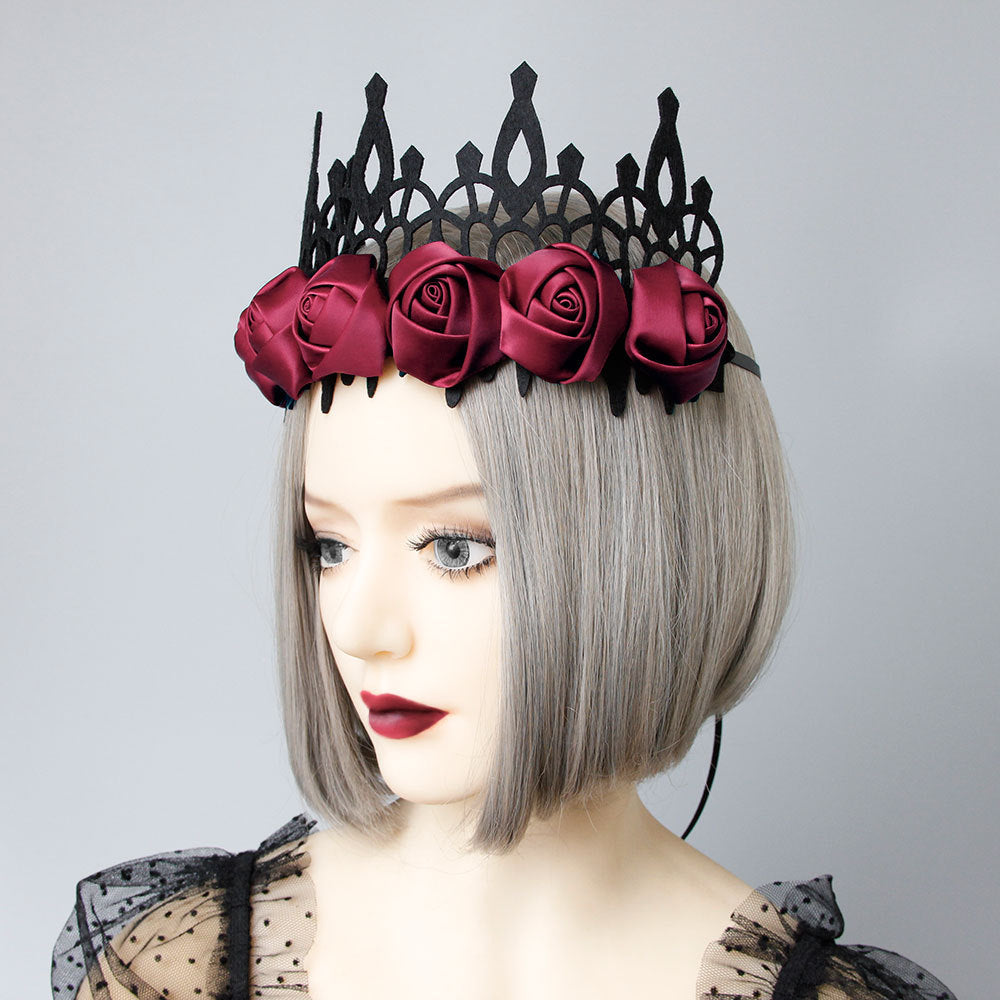 Baroque Halloween Crown – Retro Witch & King Style