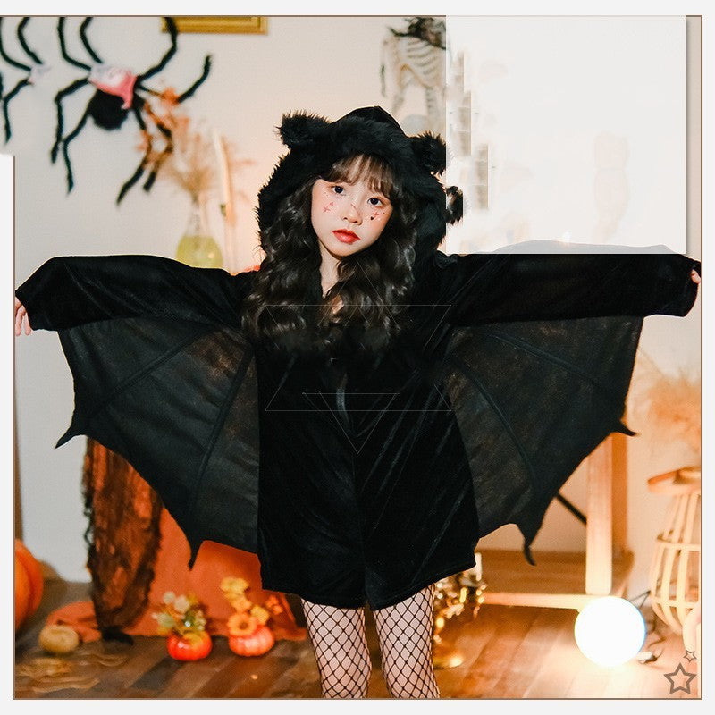Halloween Kids Cloak Costume – Jumpsuit & Pantyhose