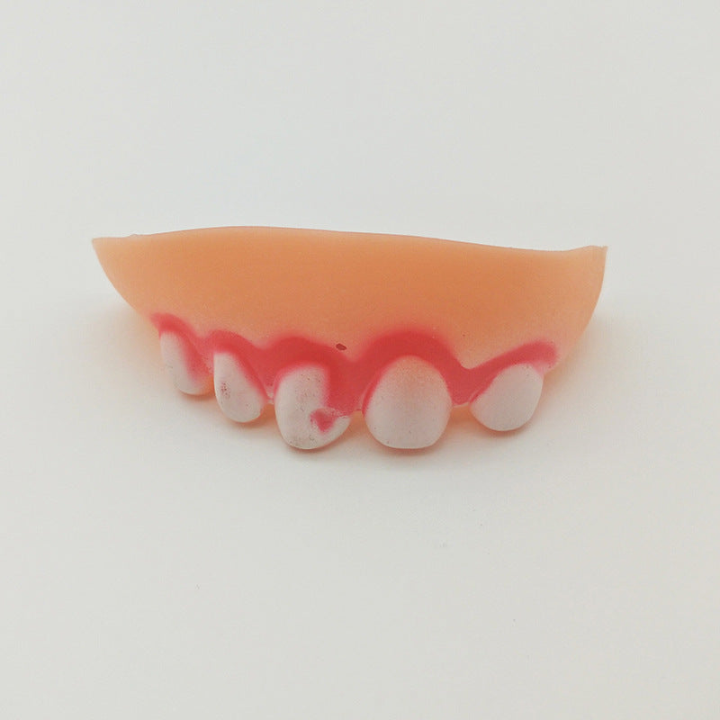 Halloween Funny Fake Teeth Toy – Silicone Dentures