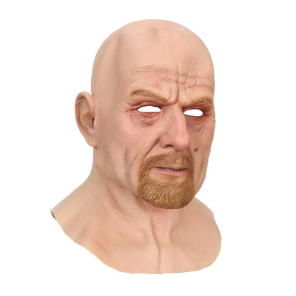 Bald Old Latex Headgear Halloween Funny Cosplay