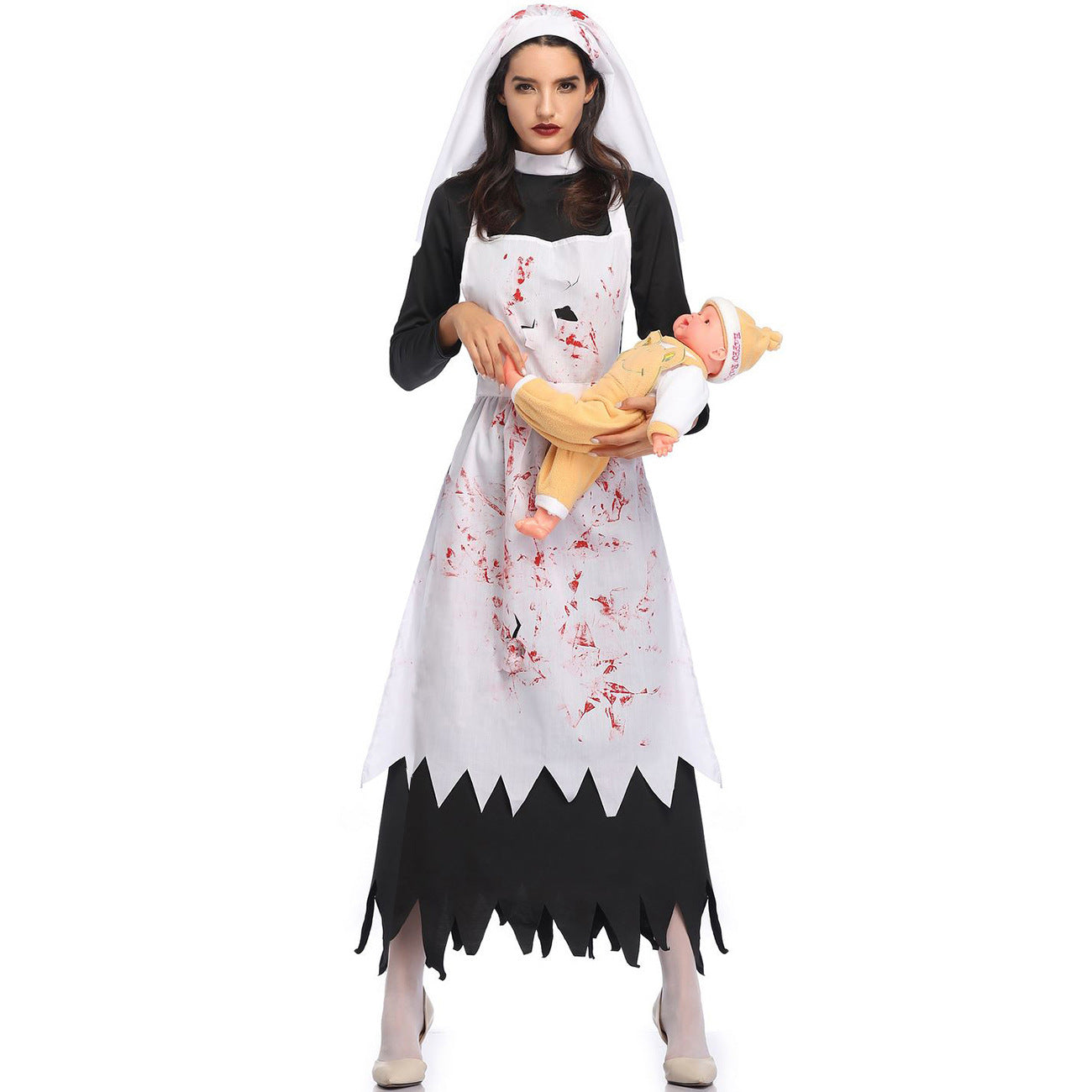 Halloween Nun Costume Dress