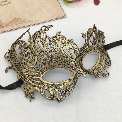 European-Style Halloween Lace Mask – Party Costume