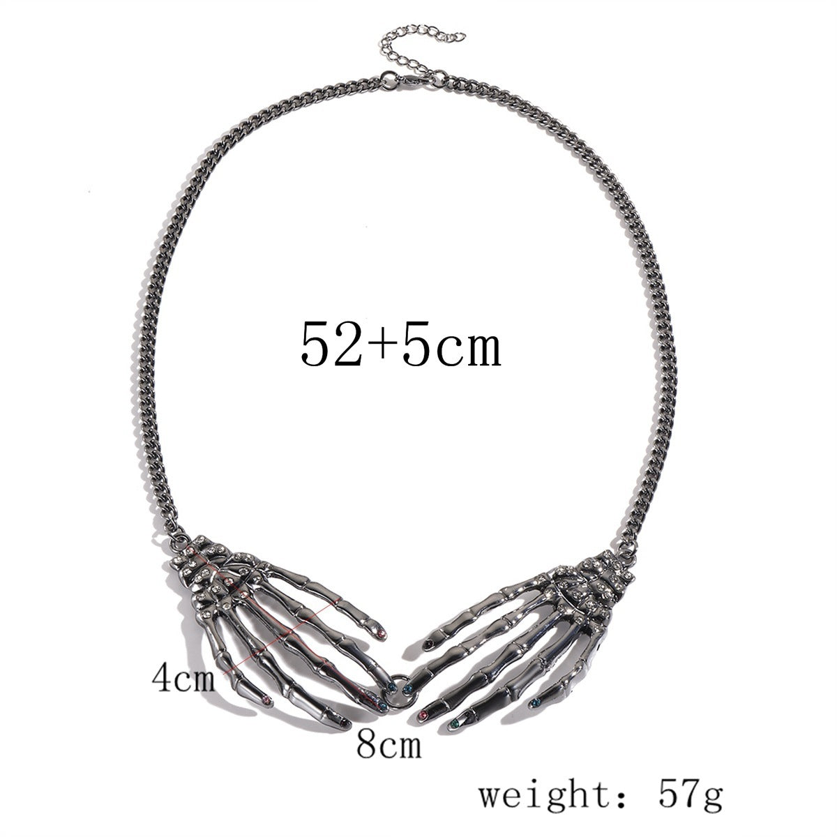 Halloween Ghost Skull Necklace for Women