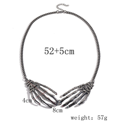 Halloween Ghost Skull Necklace for Women