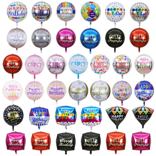 Bright 4D Foil Party Balloons – Reusable & Reflective Decor
