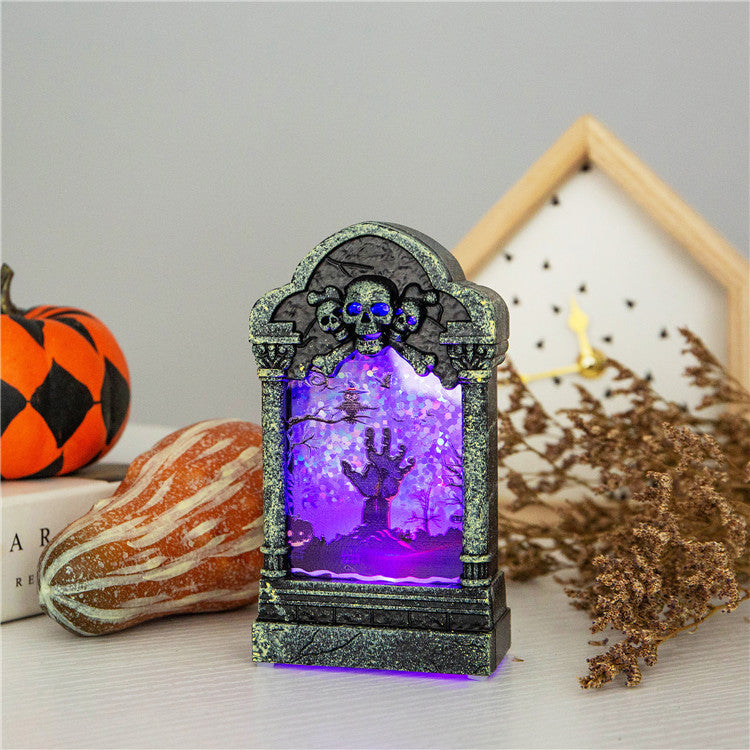 Halloween Tombstone LED Night Light – Spooky Decor