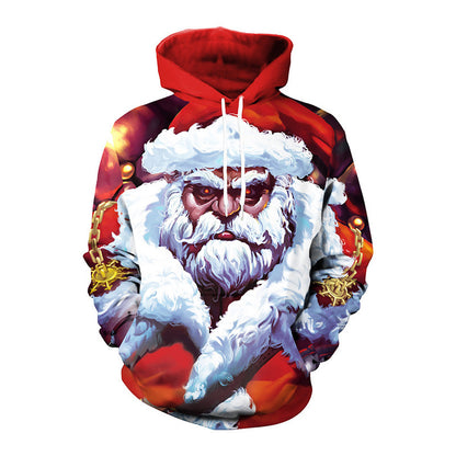 Santa Christmas & Halloween Couple Hoodie