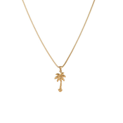 Coconut Fishtail Pendant Stainless Steel Necklace