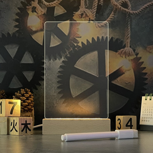LED Message Board Night Lamp – USB with Pen