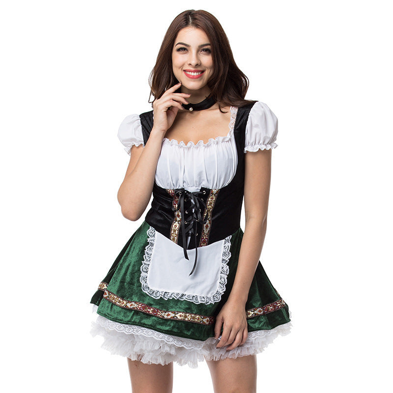 Plus Size Halloween Beer Girl Costume Dress