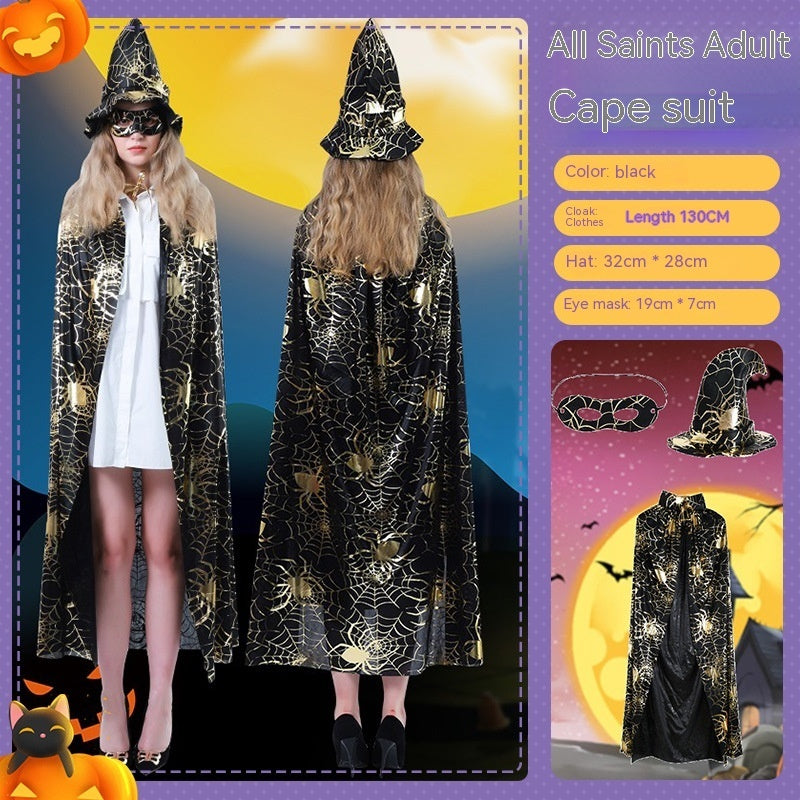 Halloween Vampire Costume – Cloak & Suit for Adults