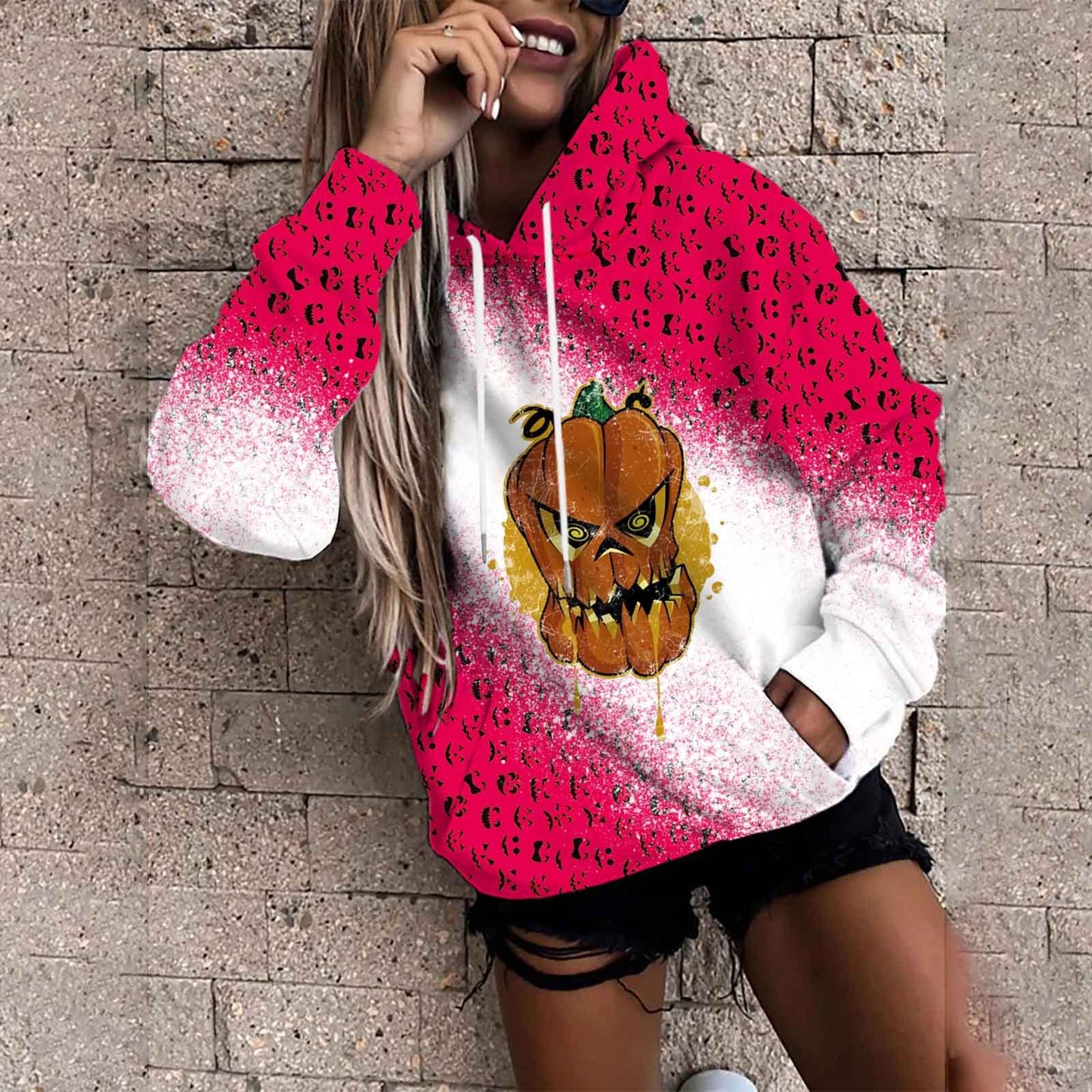 Women’s Halloween Padded Sweater – 3D Street Style