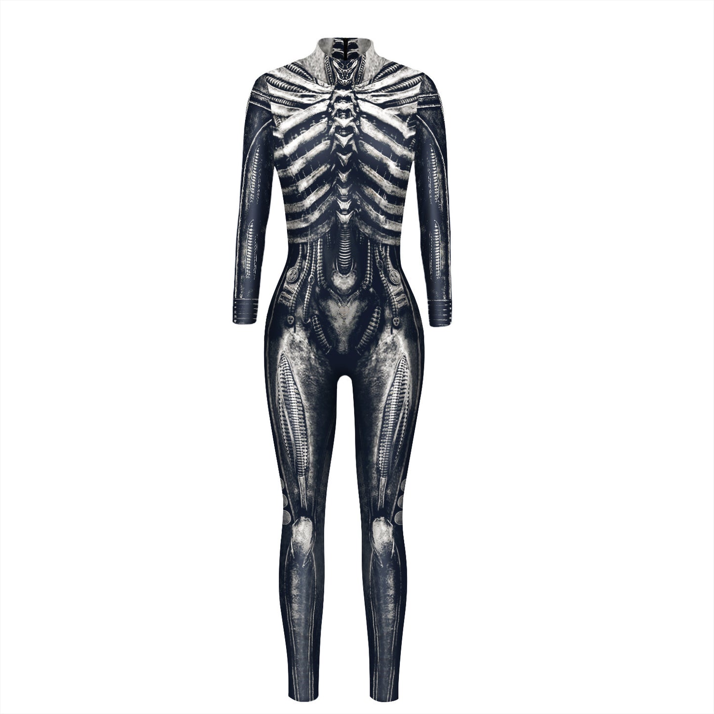 Women's Skeleton 3D Halloween Jumpsuit