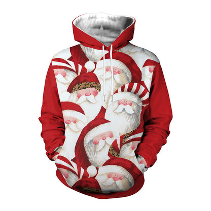 Santa Christmas & Halloween Couple Hoodie